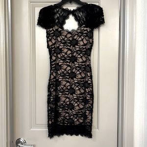 Black lace cocktail dress. Like new! Only worn once.